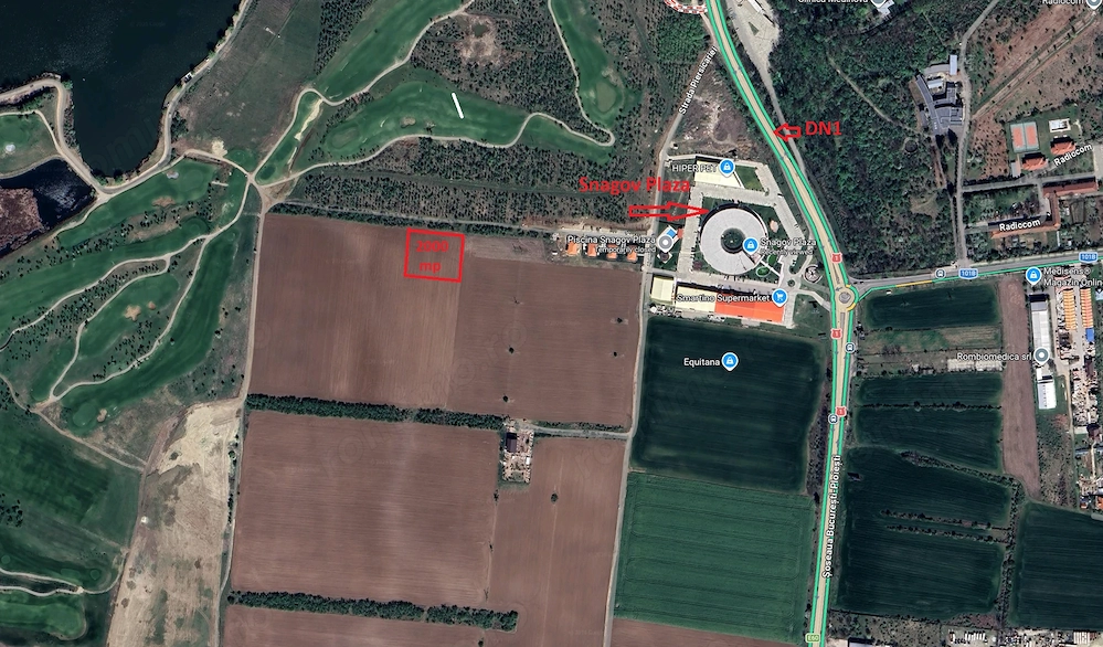 Teren 2000 mp - Tancabesti DN1 - langa Snagov Plaza