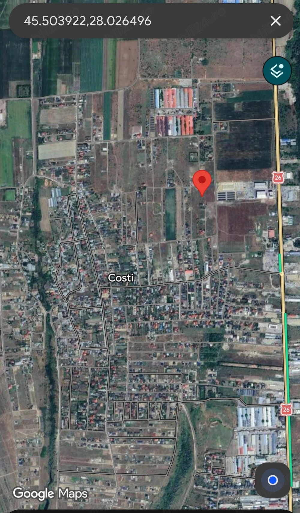 Teren Intravilan 2.472 mp - Vânători, Galați | Deschidere 85 ml | Ideal Parcelare