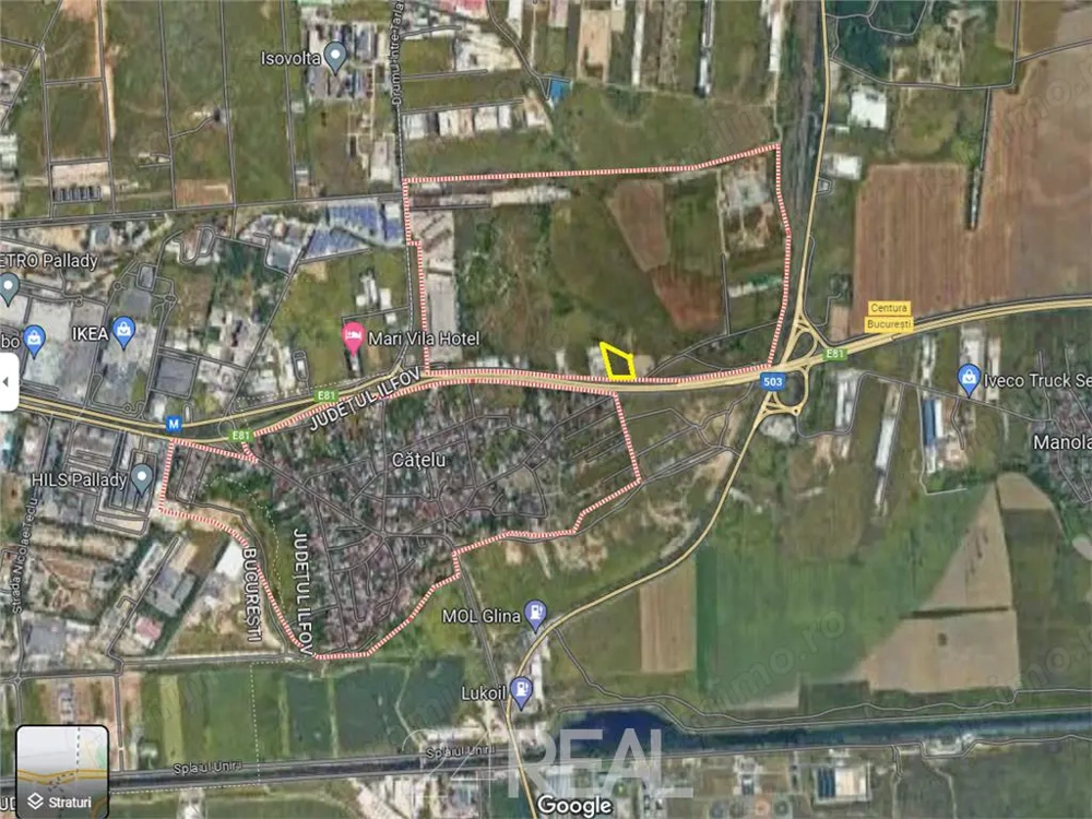 Vanzare teren intravilan Catelu - Glina
