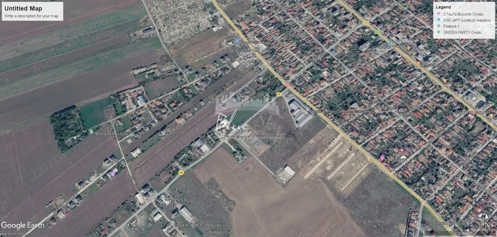 Teren intravilan 3.000 mp – Ovidiu, Varianta către Poiana