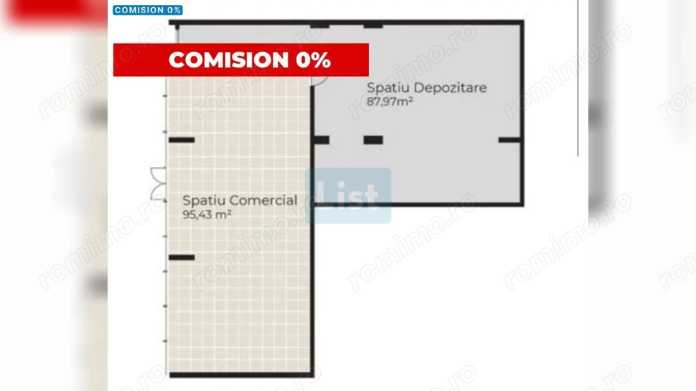 Spațiu comercial de vânzare în Sopor 361,48 mp┃