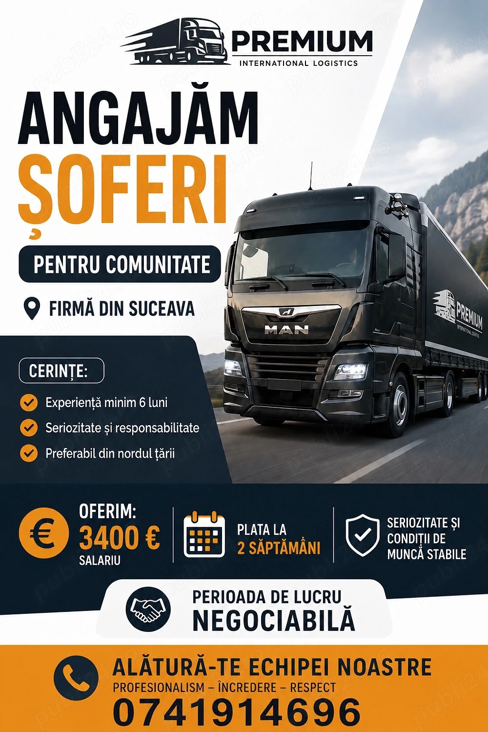 Sofer profesionist comunitate C E