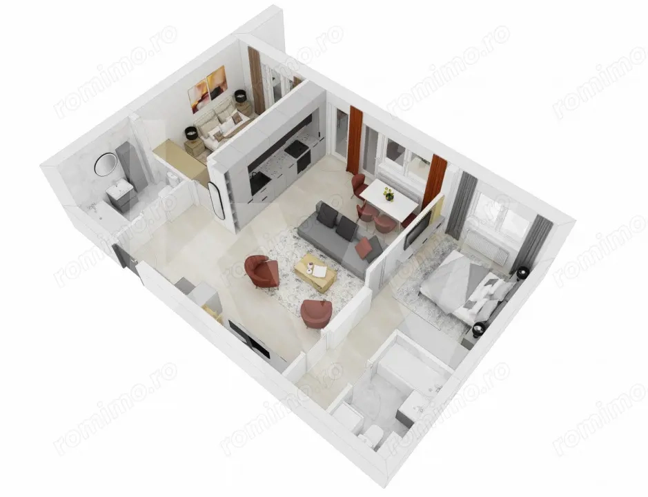 Apartament de vanzare 3 camere Sibiu Doamna Stanca 64mpu finisat cheie