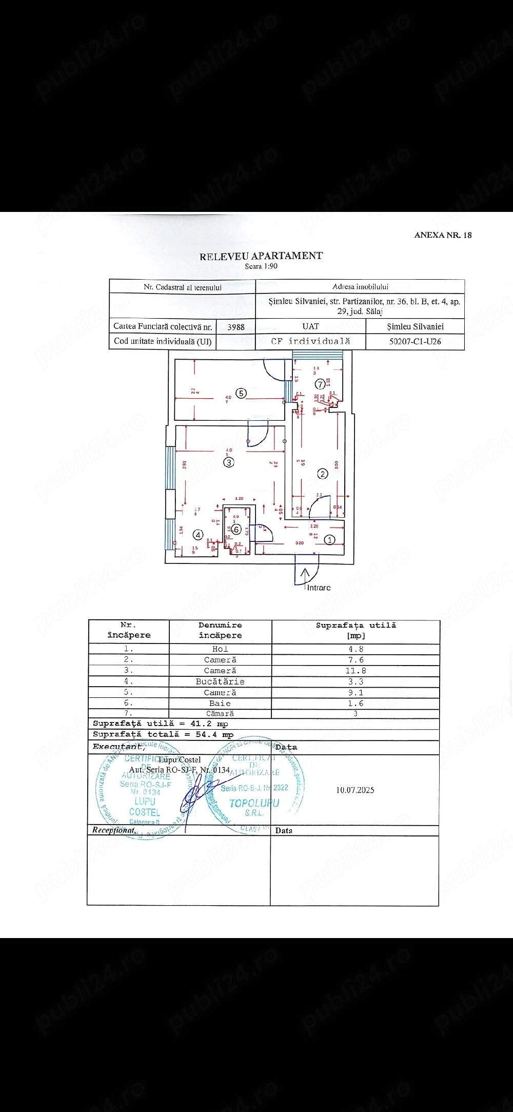 apartament 3cam bradet simleu