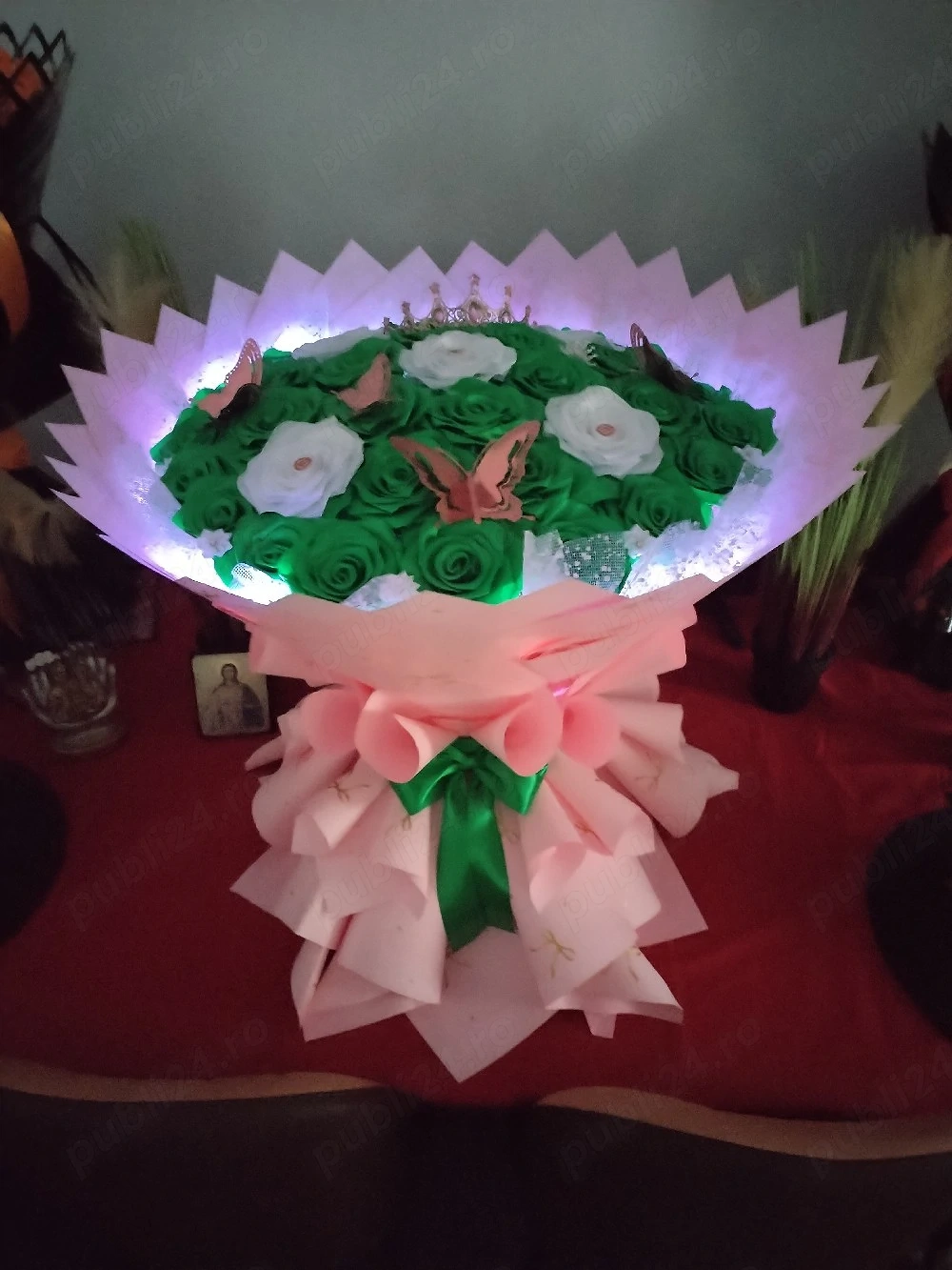 Buchet Gigantic Flori Satin 200 lei!
