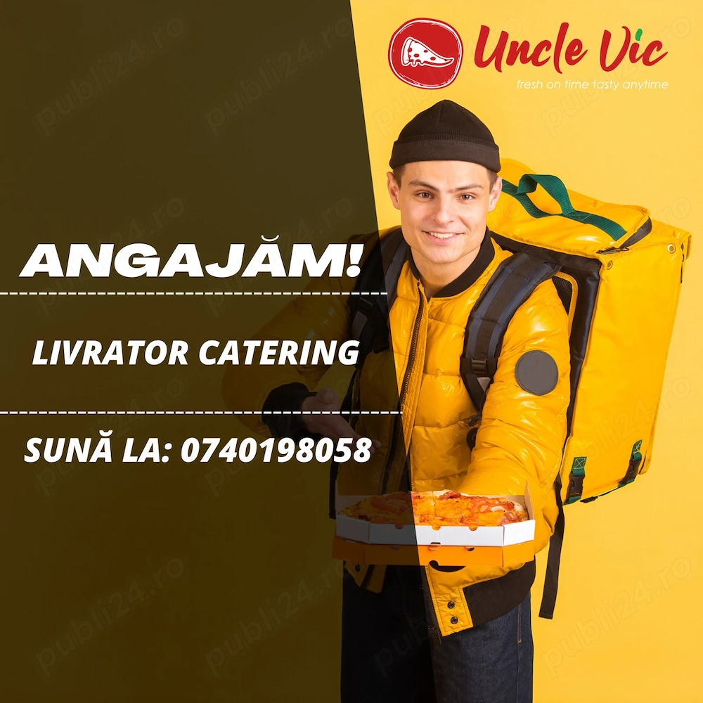 cautam coleg livrator catering cu masina firmei