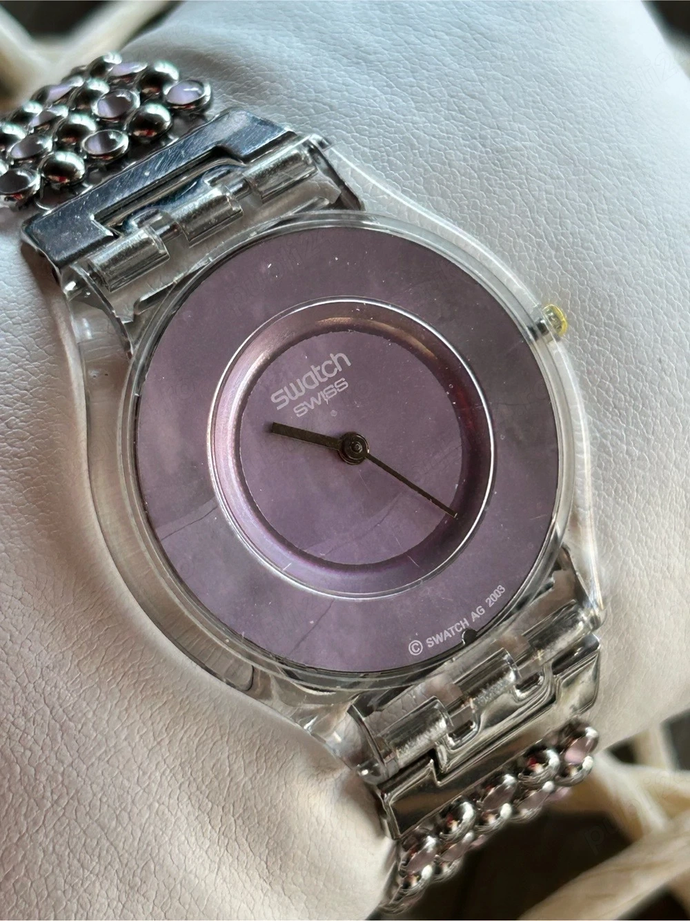 Ceas dama ultra slim Swatch Skin Pink Treasure din 2003
