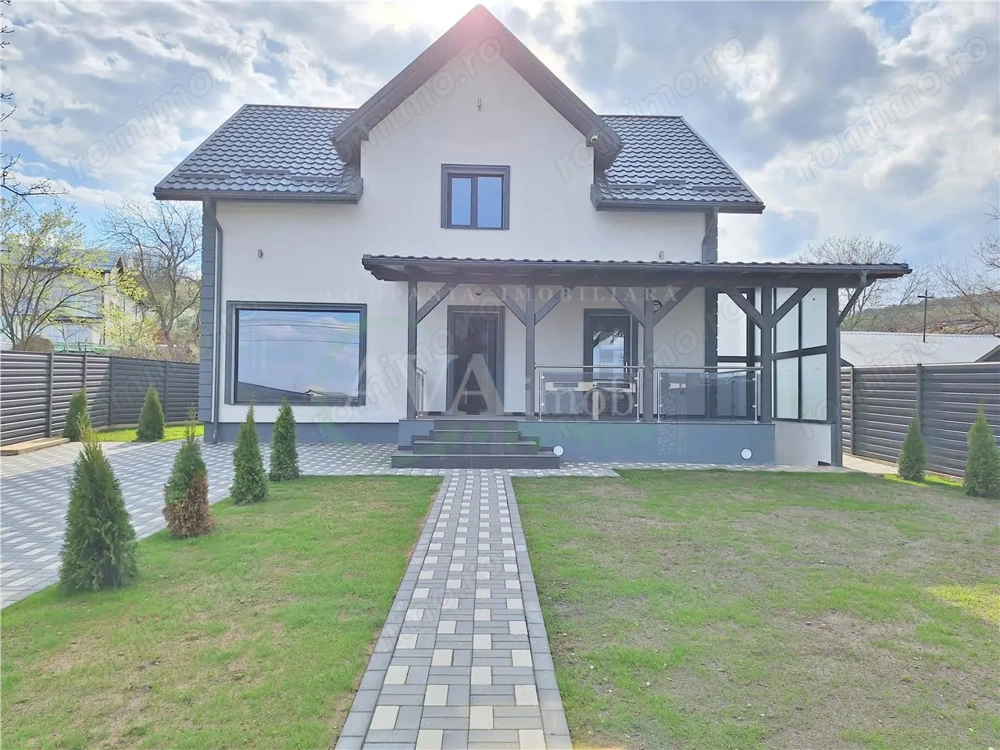 Casa noua Moderna , P+M, 5 camere, Hemeius – zona Primariei