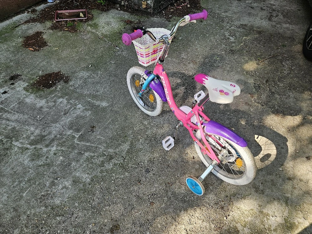 Bicicleta Copii Polar Icecream - 16 Inch, Roz-Mov