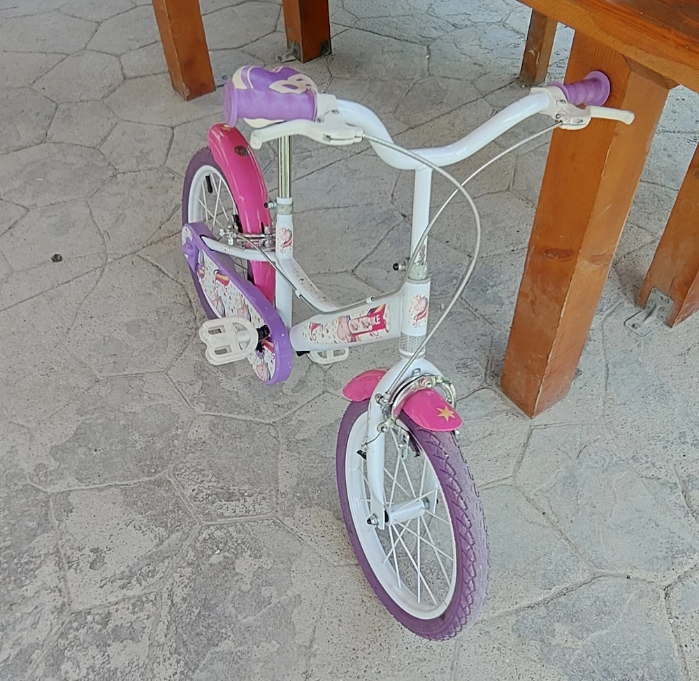 Bicicleta fete cu roti de 16 inch