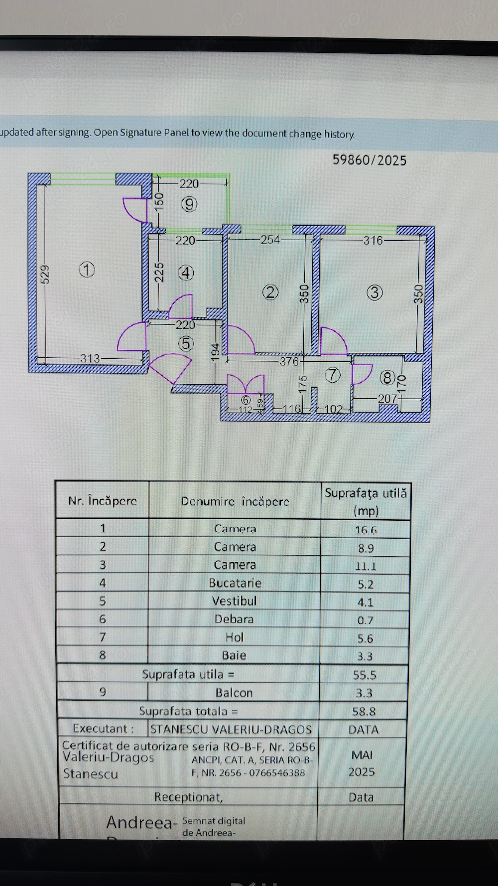 Apartament 3 camere zona Ozana