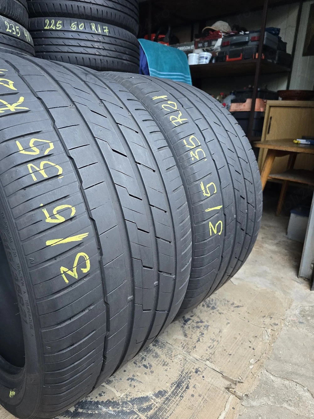 2 Anvelope Vară Hankook 315/35 R21  (RSC) Impecabile DOT 4324.