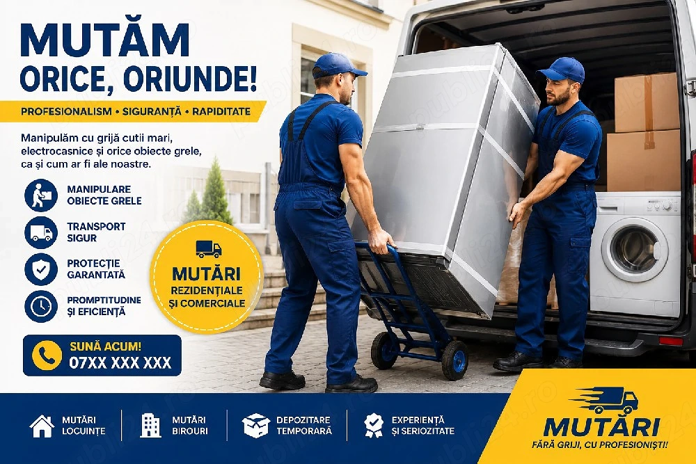 Ajutor la Mutări și Transport Marfă