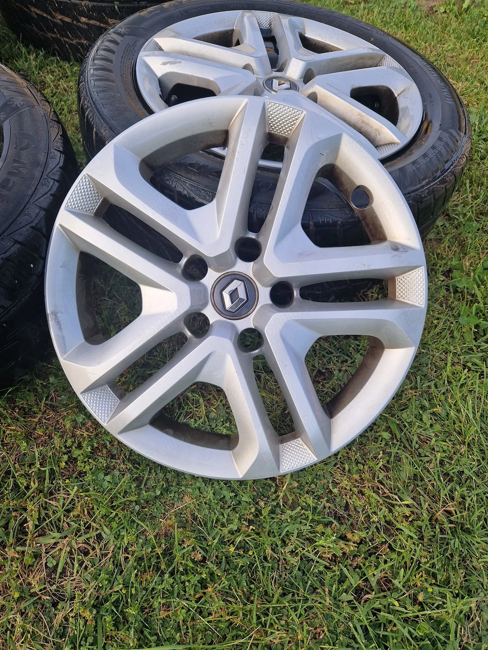 Vând 4 jante renault megane pe16 senzori presiune și capace originale renault 