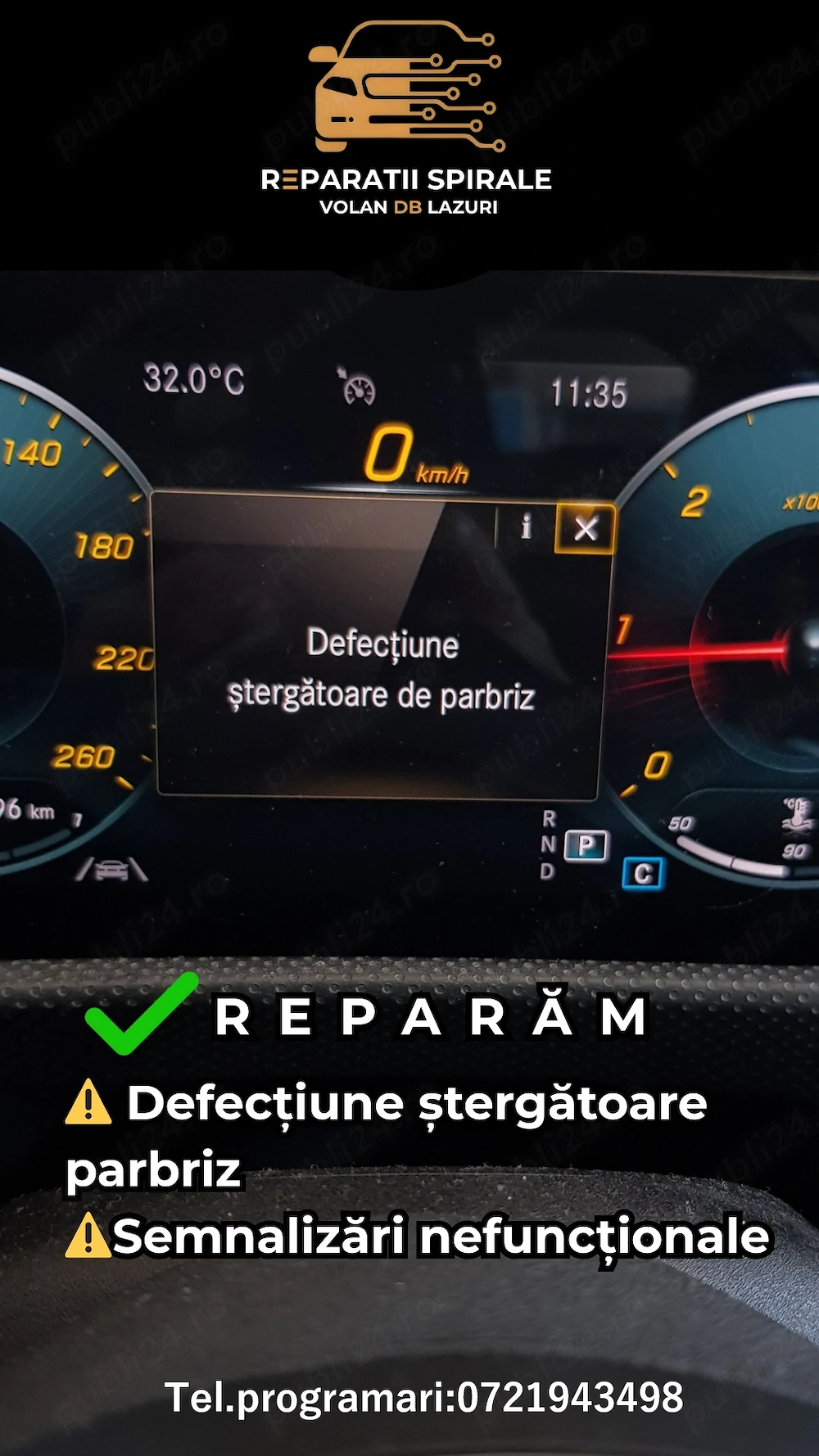 Reparatii B230015 Mercedes garantie 12 luni