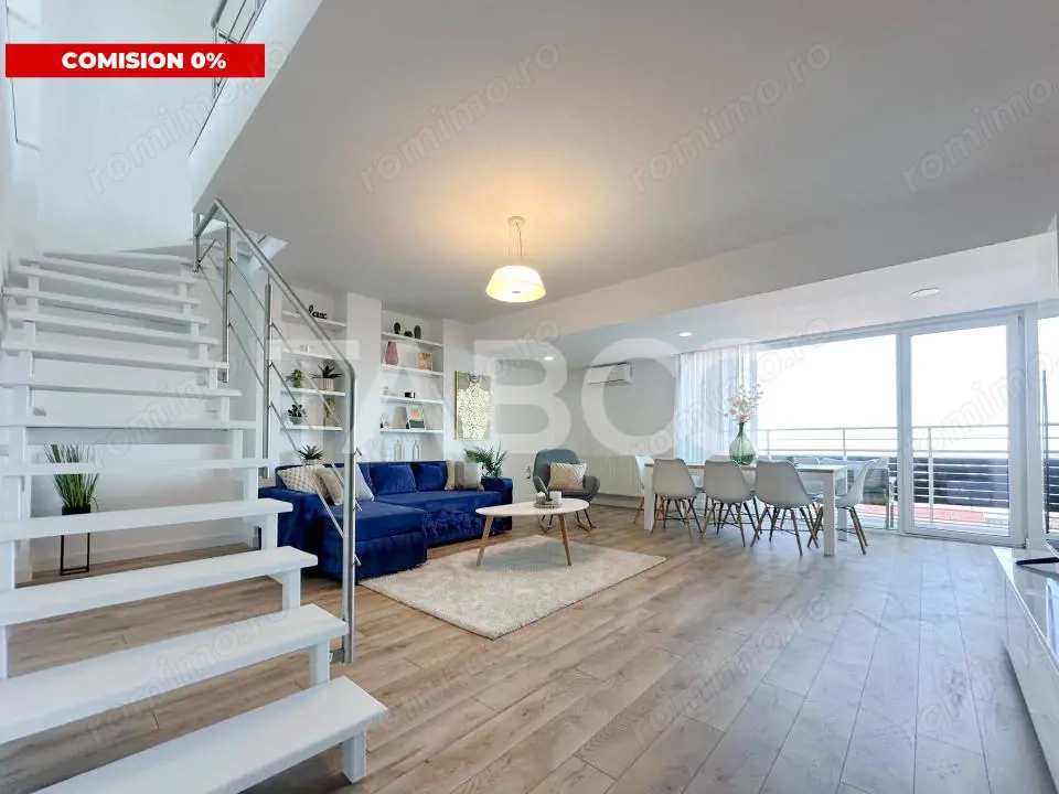 Penthouse de vanzae Comision 0 2 nivele 160 mp utili cu 75 mp terasa 