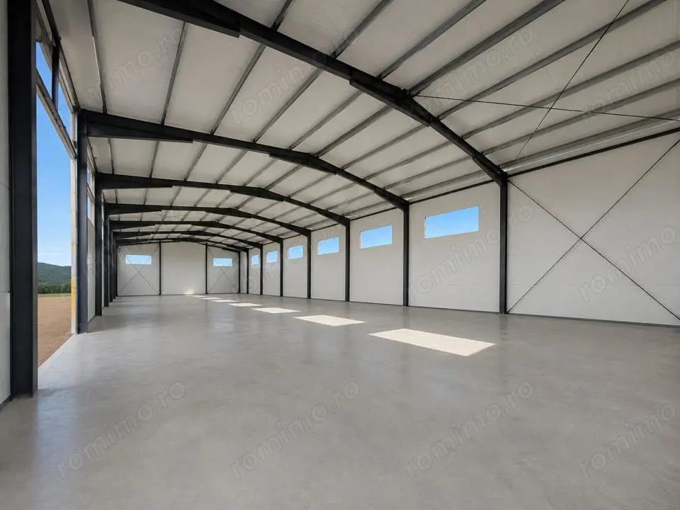 Hală industrială nouă de închiriat – Gilău | 580 mp,  teren 1.100 mp