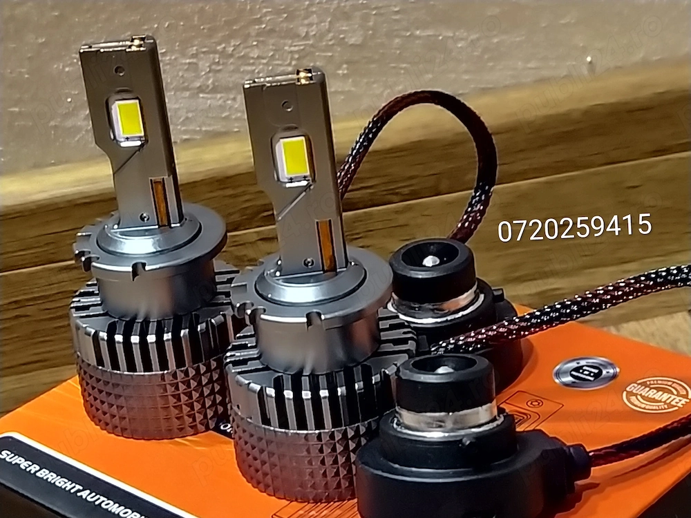 Set 2 Becuri LED D2S/R CANBUS, 110W, ventilator, 6000K, 12000LM