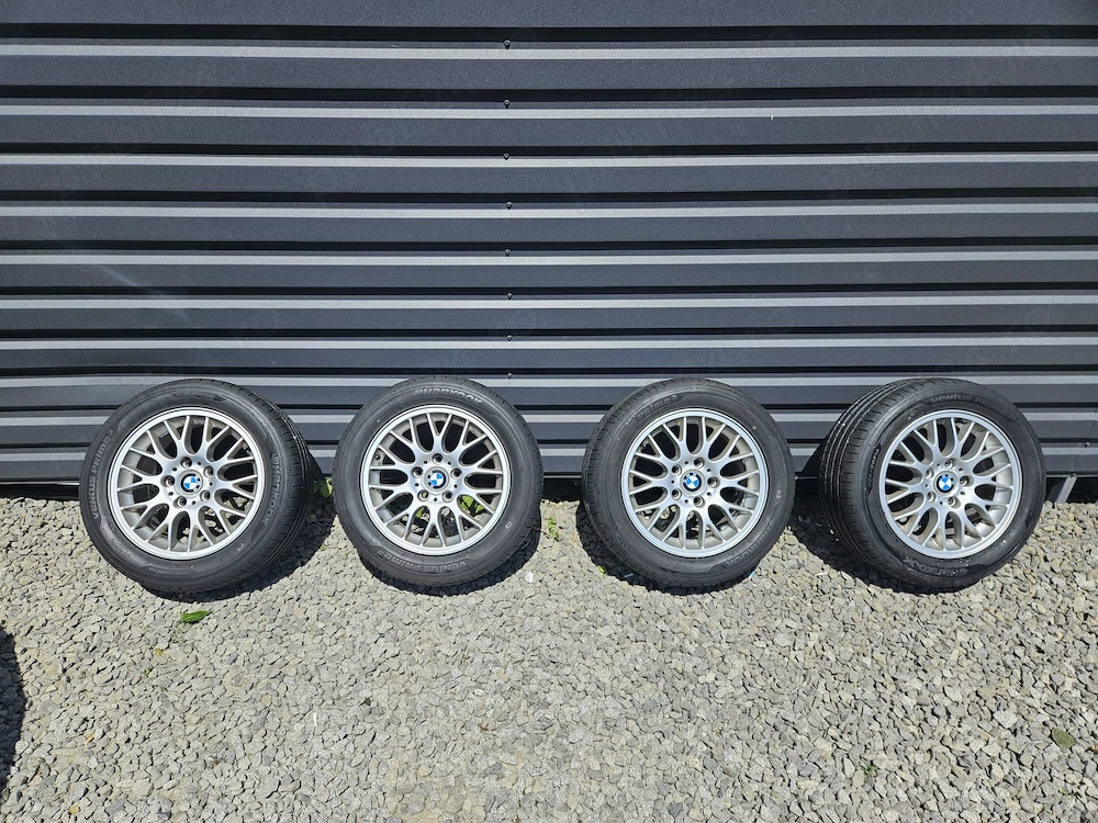 Jante BBS BMW 5x120 16" originale cu anvelope hankook 225/50/16