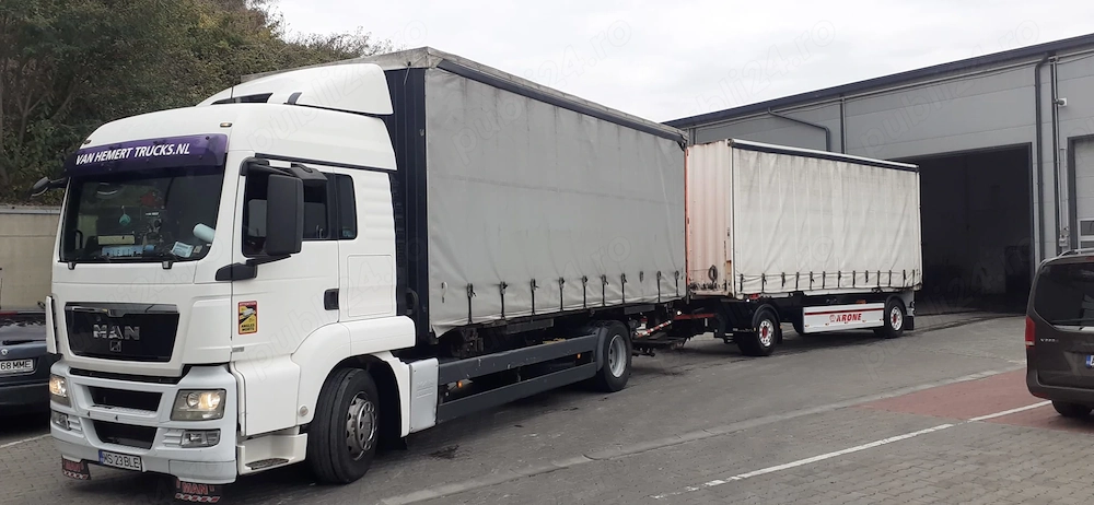 De vânzare camion Man TGS18320, 20.5 tone și remorcă