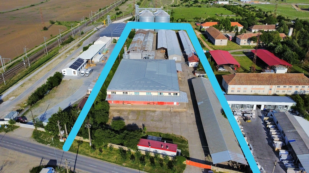 închiriez spațiu industrial 13917 m2 cu 3 hale, depozite acoperite, birouri și platformă betonată