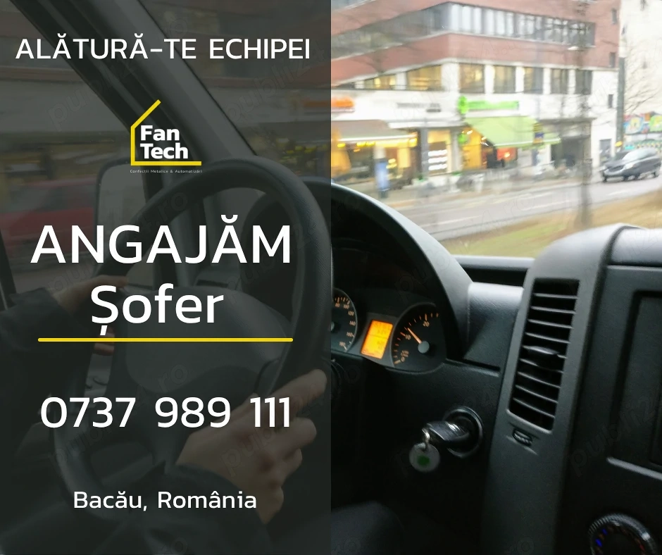 Angajam Sofer Cat. B, preferabil și C.
