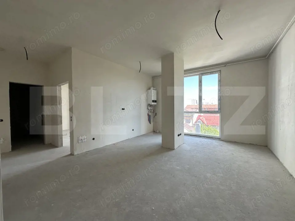 Apartament cu C.F., 2 camere, 47,6 mp utili, bloc nou, Mărăști