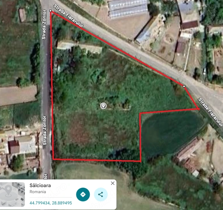 Teren intravilan 5.700 mp + casă bătrânească | Sălcioara, jud. Tulcea