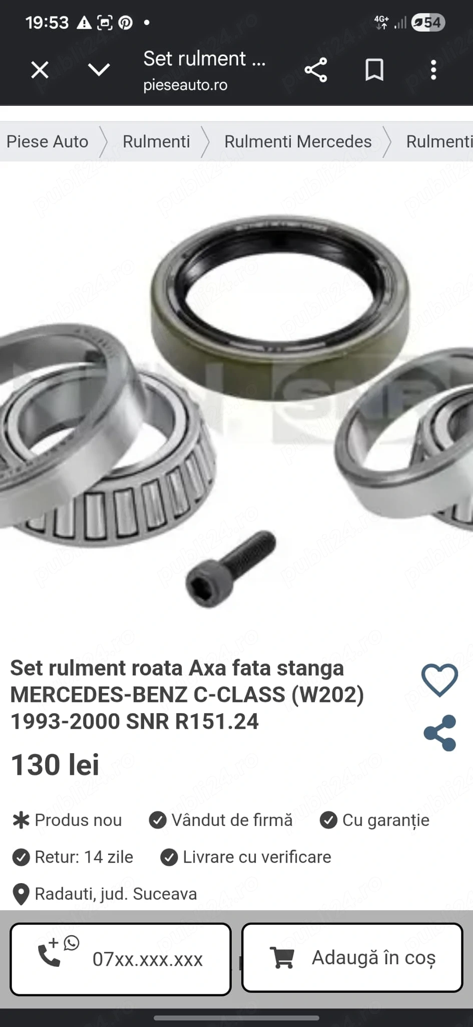 Piese auto Mercedes W202