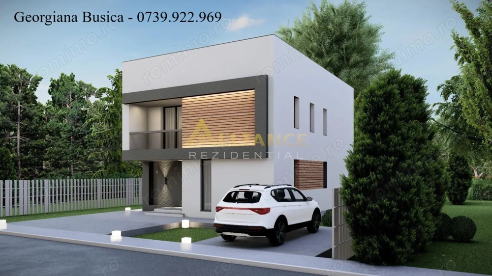Vila individuala P+1E || 4 camere 3 bai || 355mp teren