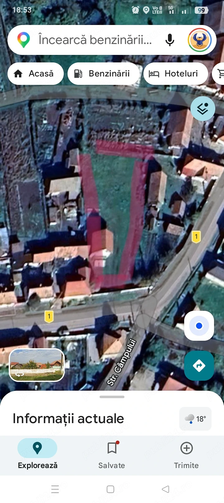 Vând teren intravilan 1112 mp in Hamba , Sibiu