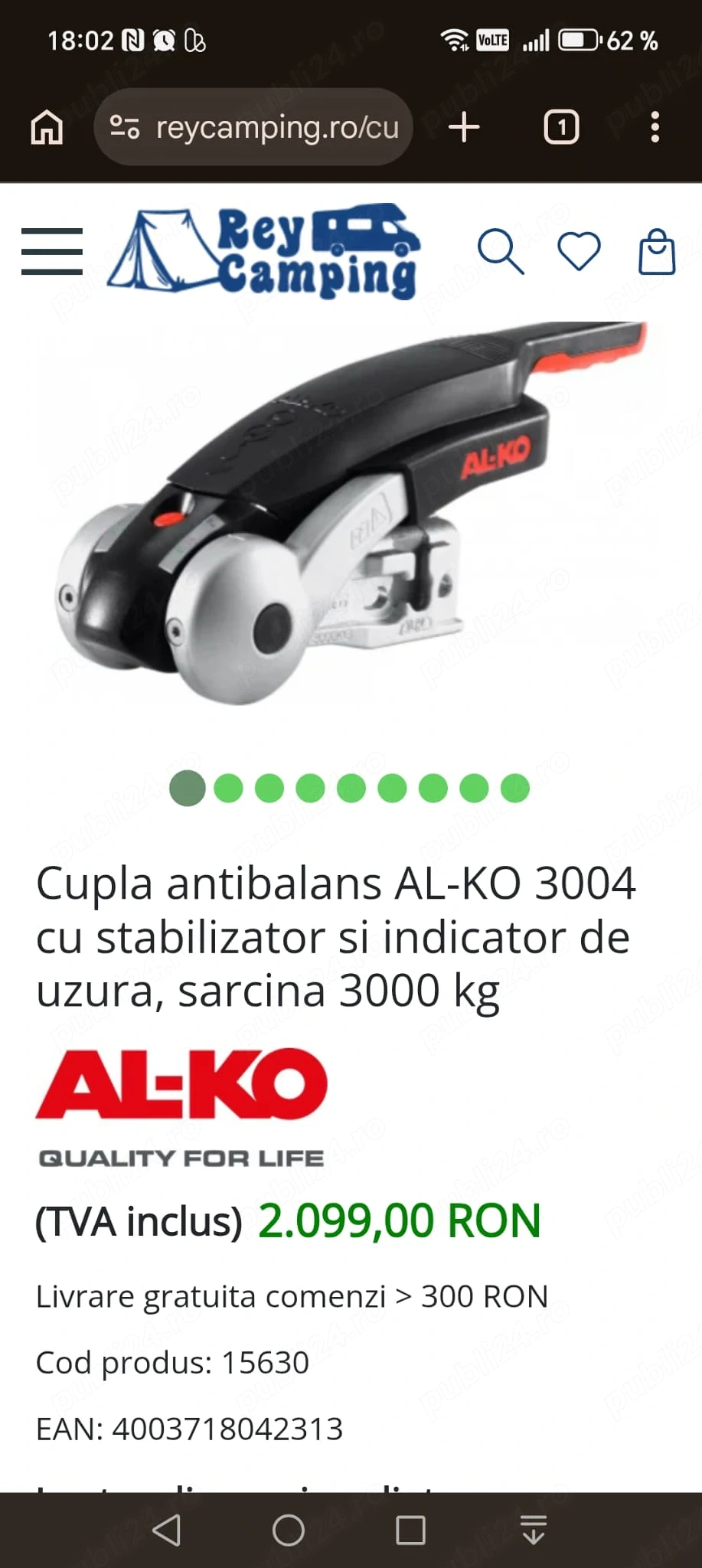 Cupla antibalans originala alko