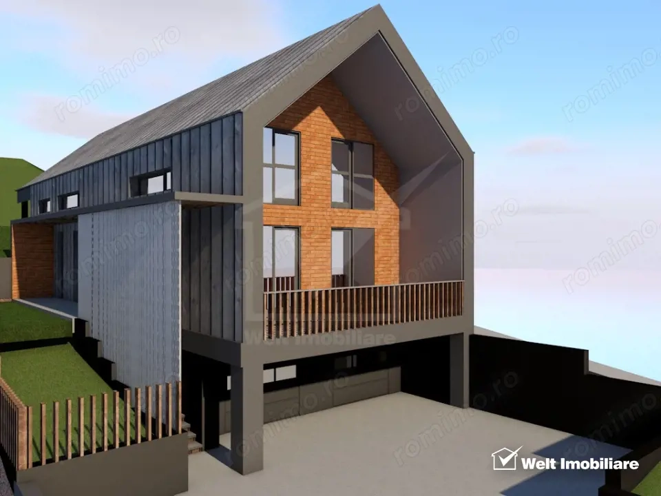 Teren construibil cu proiect casa in Feleacu-Cluj