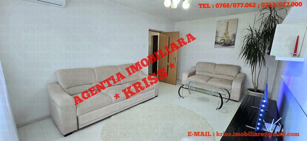 SUPER OFERTĂ! Apartament 3 Camere EXERCIȚIU-BIBESCU Cf1 Decomandat Et. 1 Renovat Mob. Utilat Complet