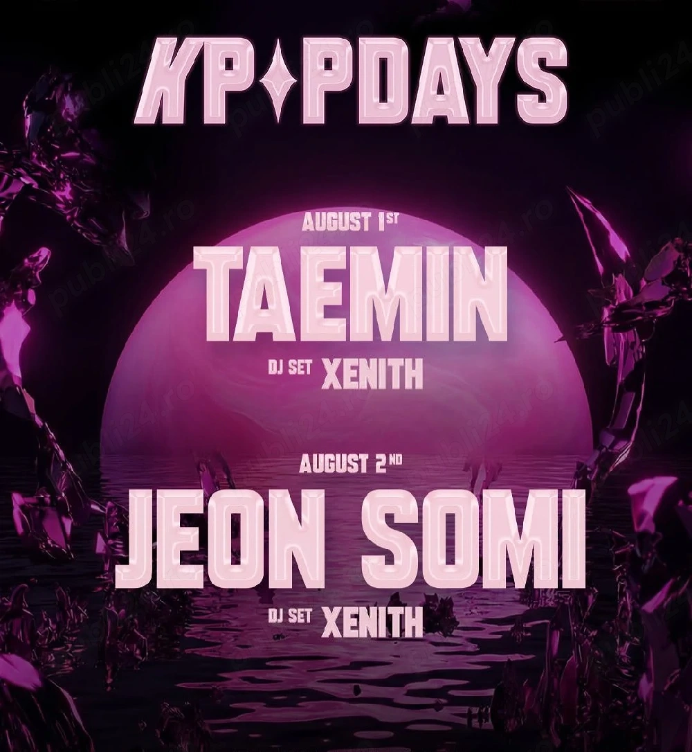 General Access 2 Days Pass Nibiru K-POP Days pentru 1 și 2 august. Costinești, România: Taemin, Somi