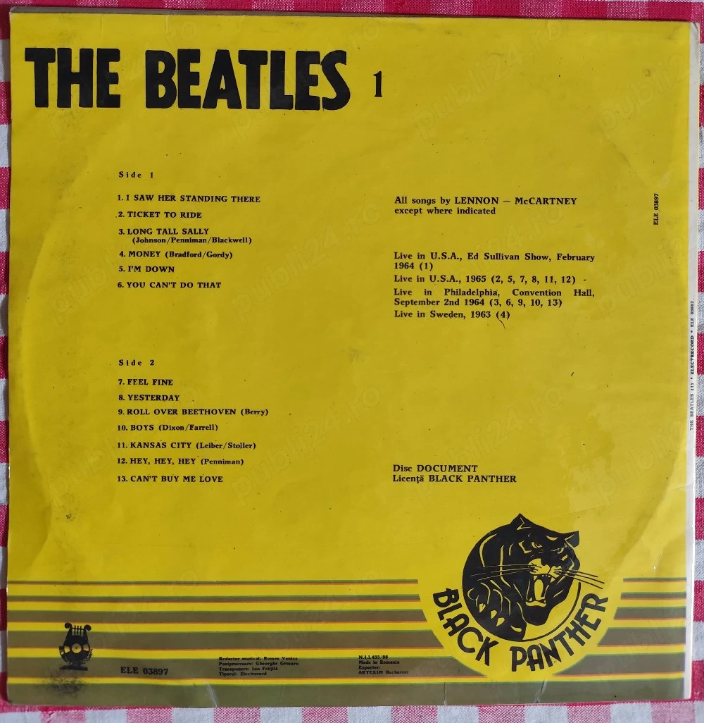 Dis vinil colectie Beatles