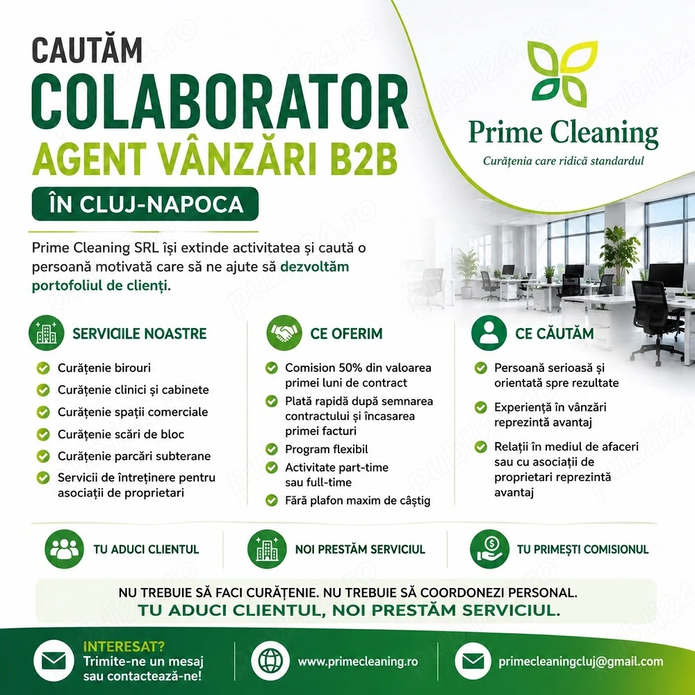 colaborator agent vanzari b2b in Cluj -Napoca 