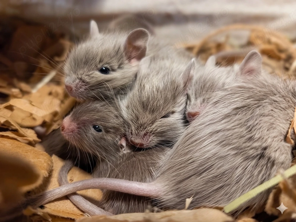 Puiuți de veverițe degu crescuți în casă sociabili și jucăuși - rozătoare