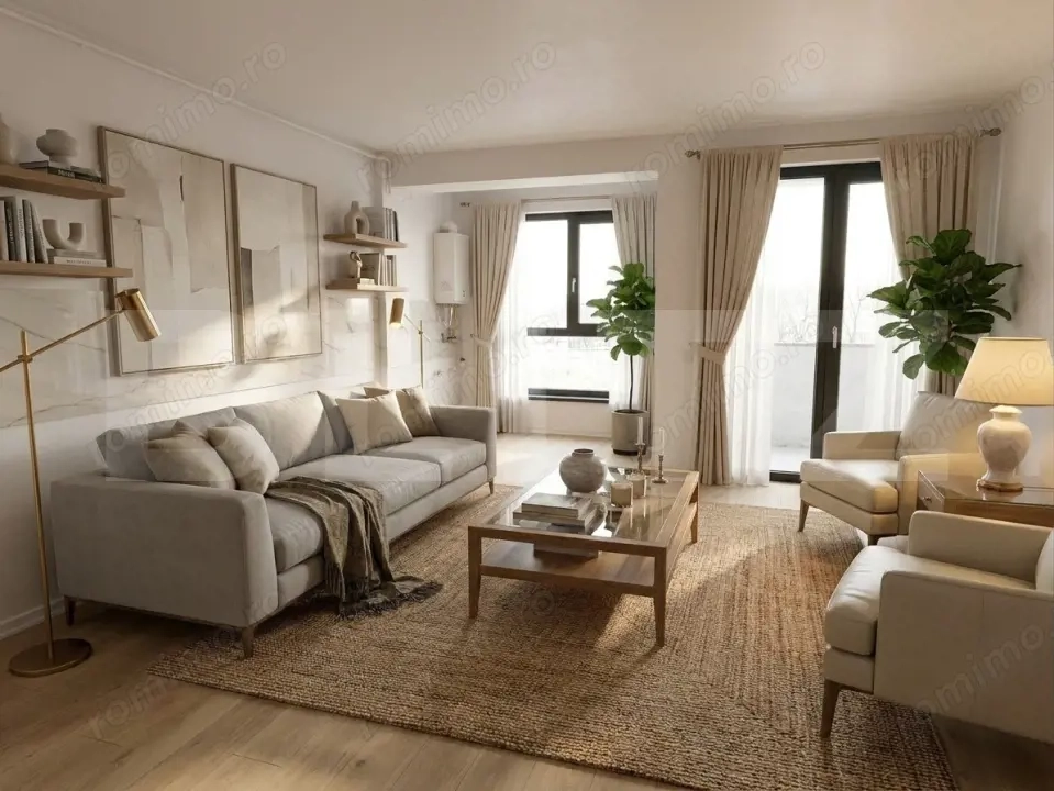 Apartament cu 2 camere, 44 mp, zona Centru