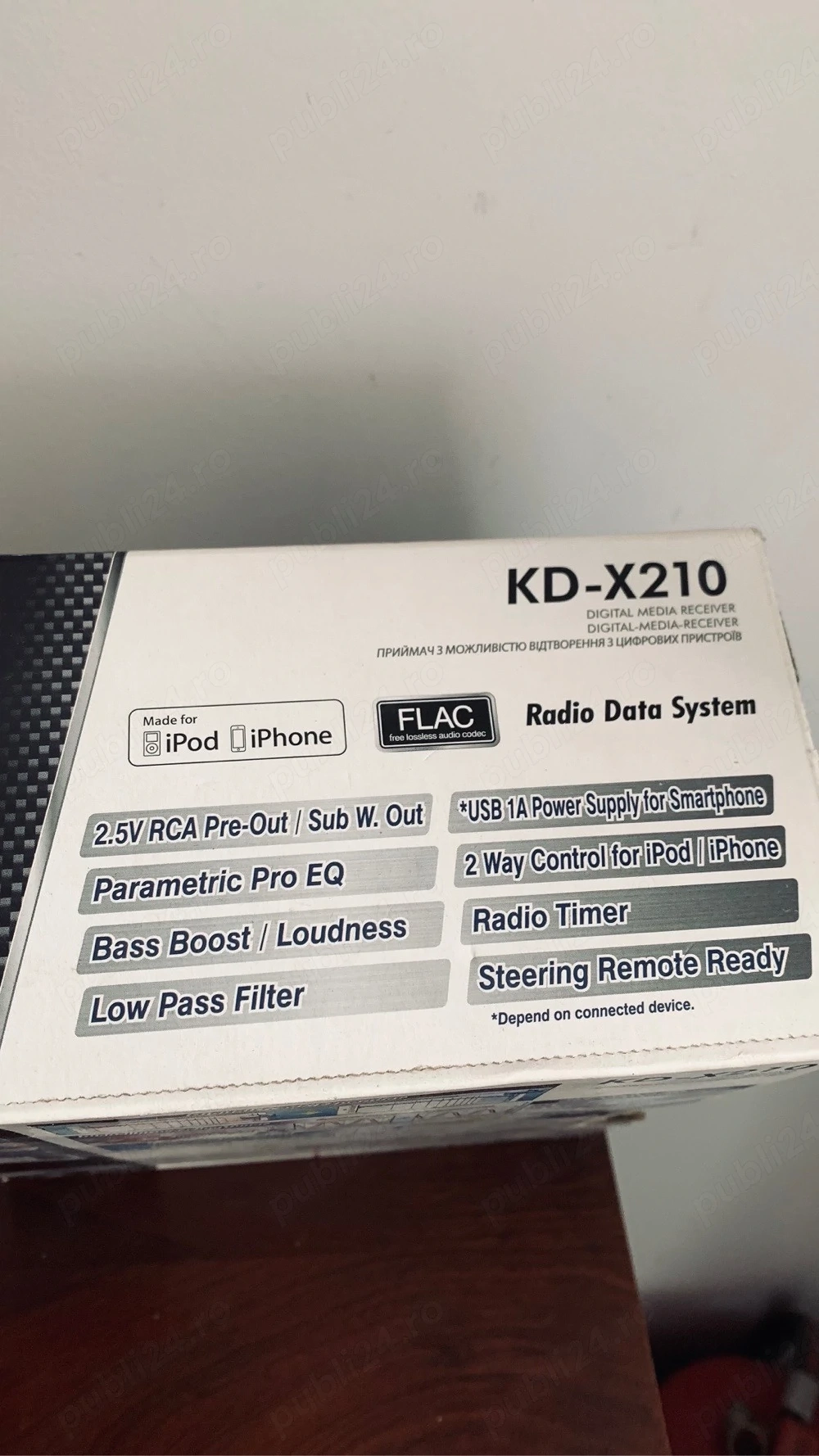 JVC KD-X210 - Radio auto usb aux FLAC