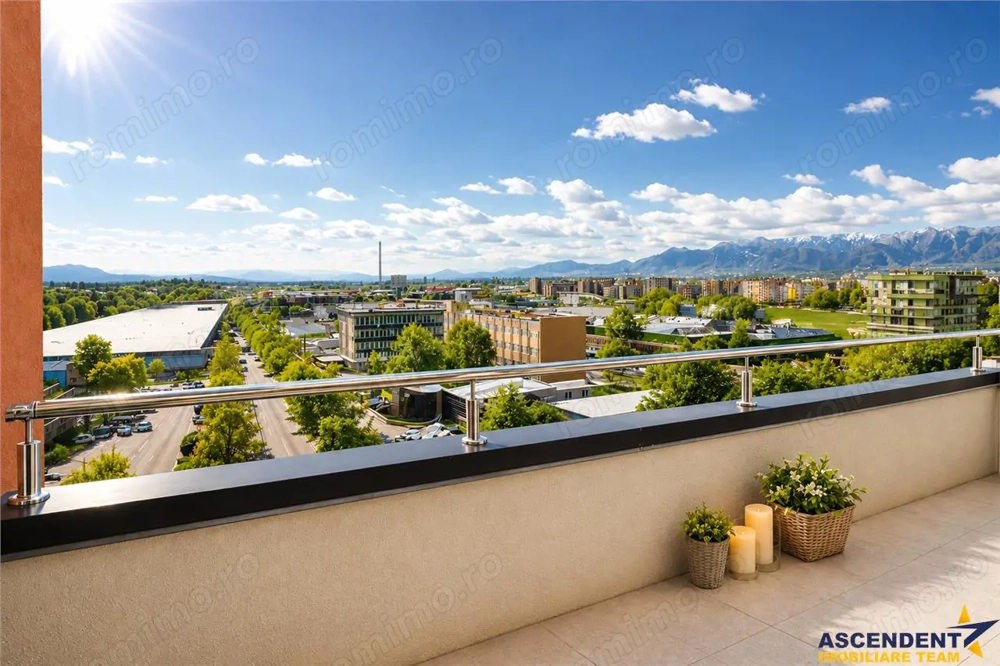 Pe 2 niveluri, Penthouse modern la bulevard, parcare, boxa, Tractorul Nou, Brasov