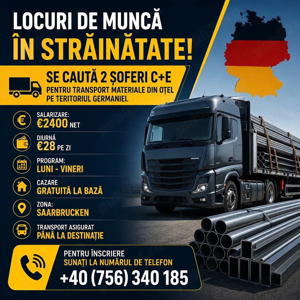 Locuri de Munca pentru Soferi C+E