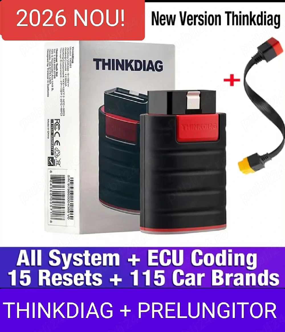 Tester / Diagnoza Auto Launch ThinkDiag ORIGINAL 2026 Full  + CABLU