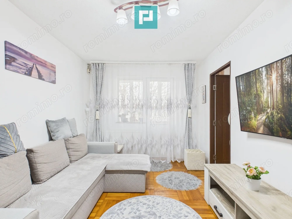 Apartament cu 3 camere complet mobilat și utilat