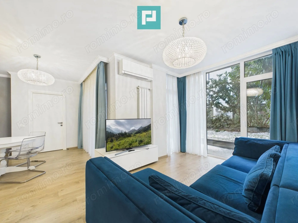 Apartament cu 3 camere și gradină