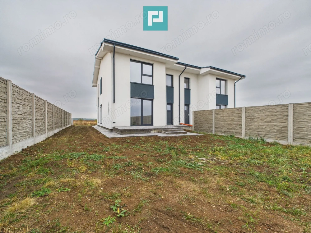 Duplex semi-finisat cu 3 camere, 3 băi în Pișchia