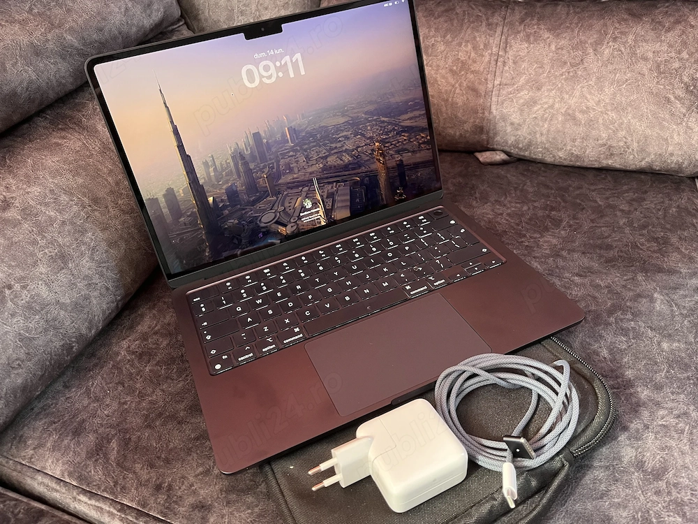 Macbook Air M2 13 Midnight, 16 GB RAM, 256 GB SSD