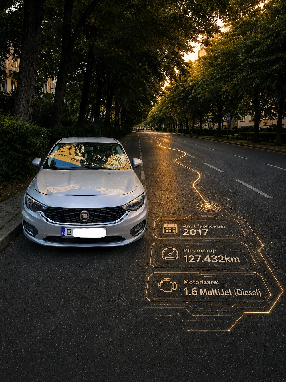 Fiat Tipo 2017, 127.432km, 1.6 MultiJet (Diesel), transmisie manuala, 120cp 