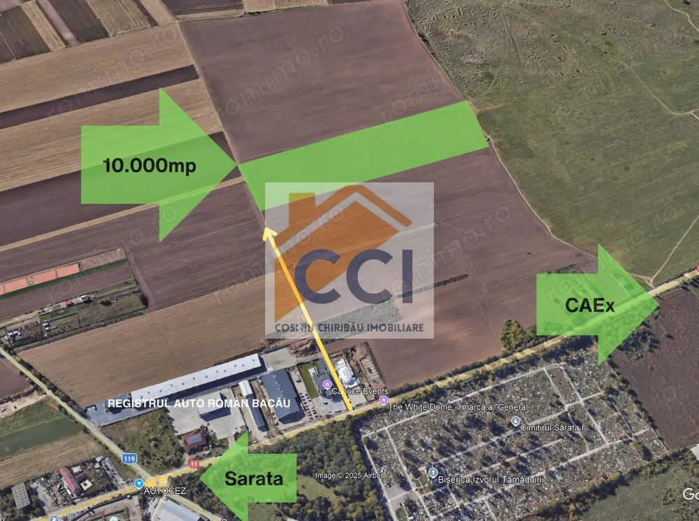 Teren 10,000mp Bacau / Strada Alexandru Safran