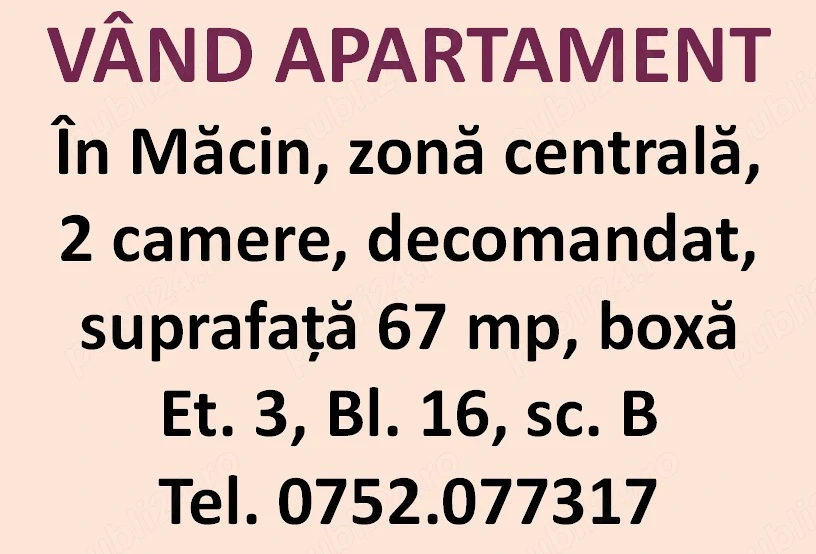 Apartament de vanzare